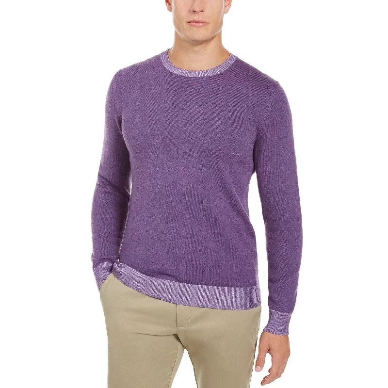 Exclusive Customization Tasso Elba Men's Crew Neck Sweater Purple Size 2 Extra Large Exclusive Customization Tasso Elba Men's Crew Neck Sweater Purple Size 2 Extra Large