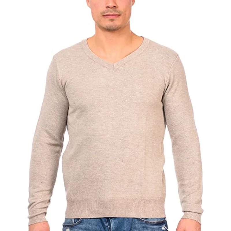 Cozy Lifestyle Alfani Mens Knit Pullover Sweater Dark Beige Size 3 Extra Large