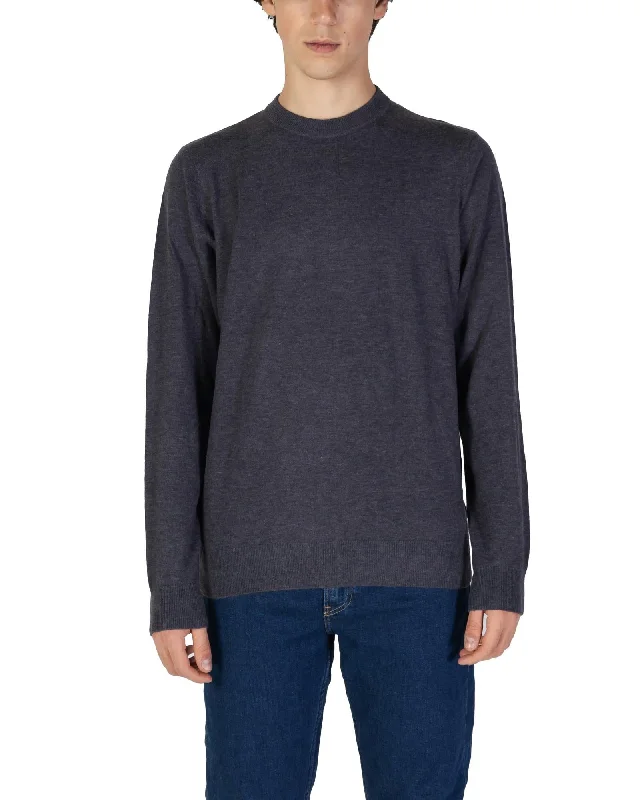 Double-sided Wear Gas Round Neck Long Sleeve Knit Sweater