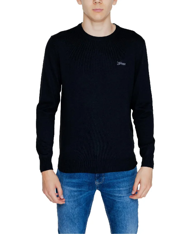 Economic Outlook Guess  Mens Crew Neck Sweater Black