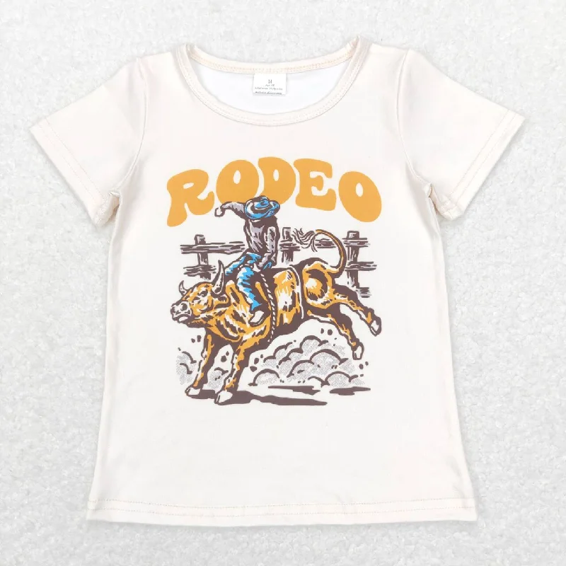 BT0515 Rodeo Cowboy  Boys Short Sleeve Top T-shirts