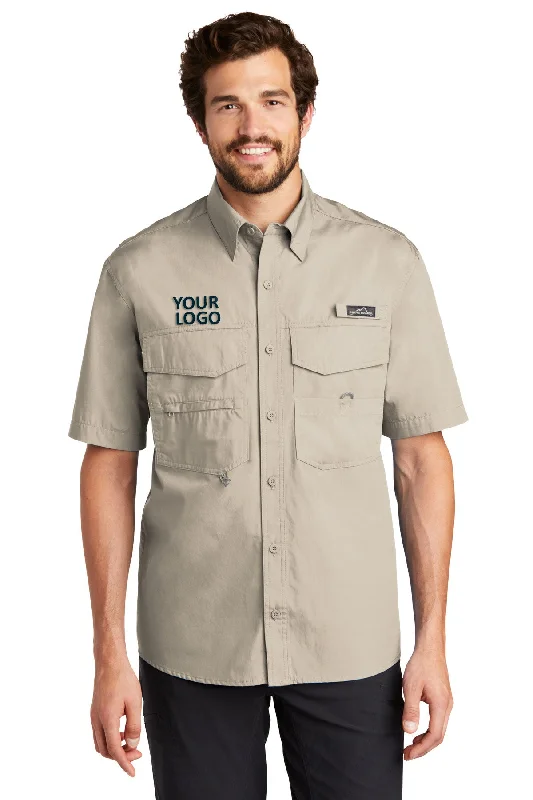 Elegant Wear Eddie Bauer Short Sleeve Branded Fishing Shirts, Driftwood
