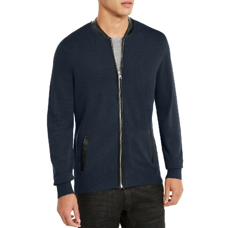 Fashion Pioneer INC International Concepts Men's Zip-Front Cardigan Blue Size 2 Extra Large Fashion Pioneer INC International Concepts Men's Zip-Front Cardigan Blue Size 2 Extra Large