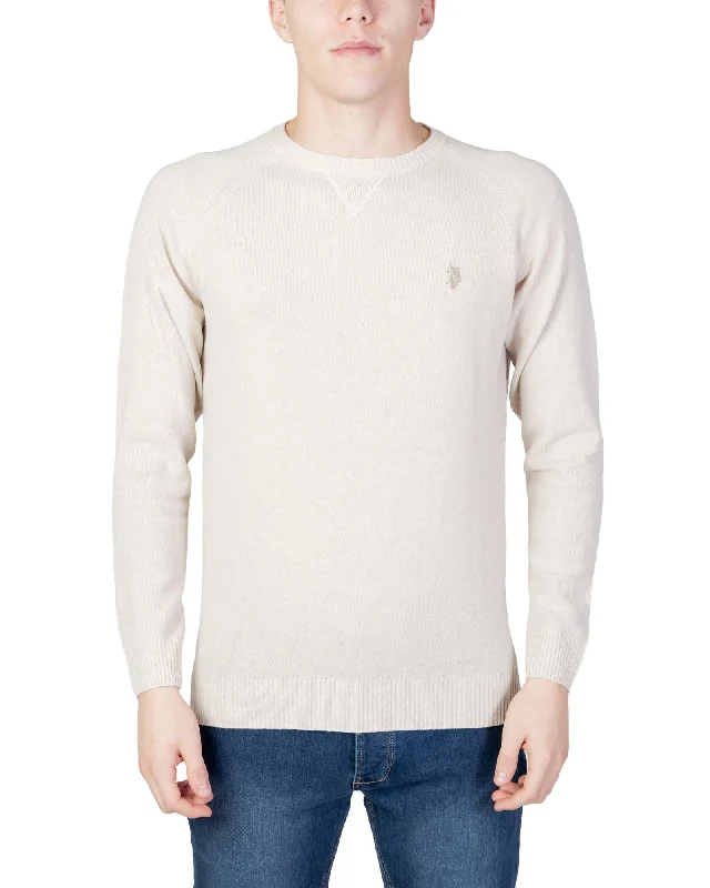 Classic Style U.s. Polo Assn. US Polo Assn Mens Crew Neck Sweater Beige