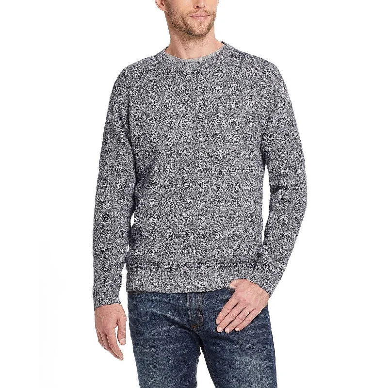 Age-reducing Style Weatherproof Vintage Men's Solid Mesh Stitch Sweater Gray Size Medium Age-reducing Style Weatherproof Vintage Men's Solid Mesh Stitch Sweater Gray Size Medium