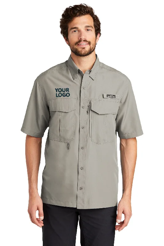 Comfortable Tops Eddie Bauer Short Sleeve Performance Branded Fishing Shirts, Driftwood Comfortable Tops Eddie Bauer Short Sleeve Performance Branded Fishing Shirts, Driftwood