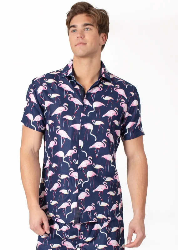 Comfortable Jackets 'Flamingo Dude' Short Sleeve Shirt