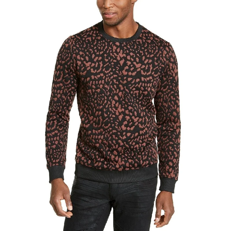 Basic Version INC International Concepts Men's Animal Print Pullover Brown Size 2XL - XX-Large Basic Version INC International Concepts Men's Animal Print Pullover Brown Size 2XL - XX-Large