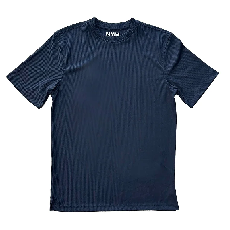 Advanced Design Ribbed Short Sleeve Shirt by NYM