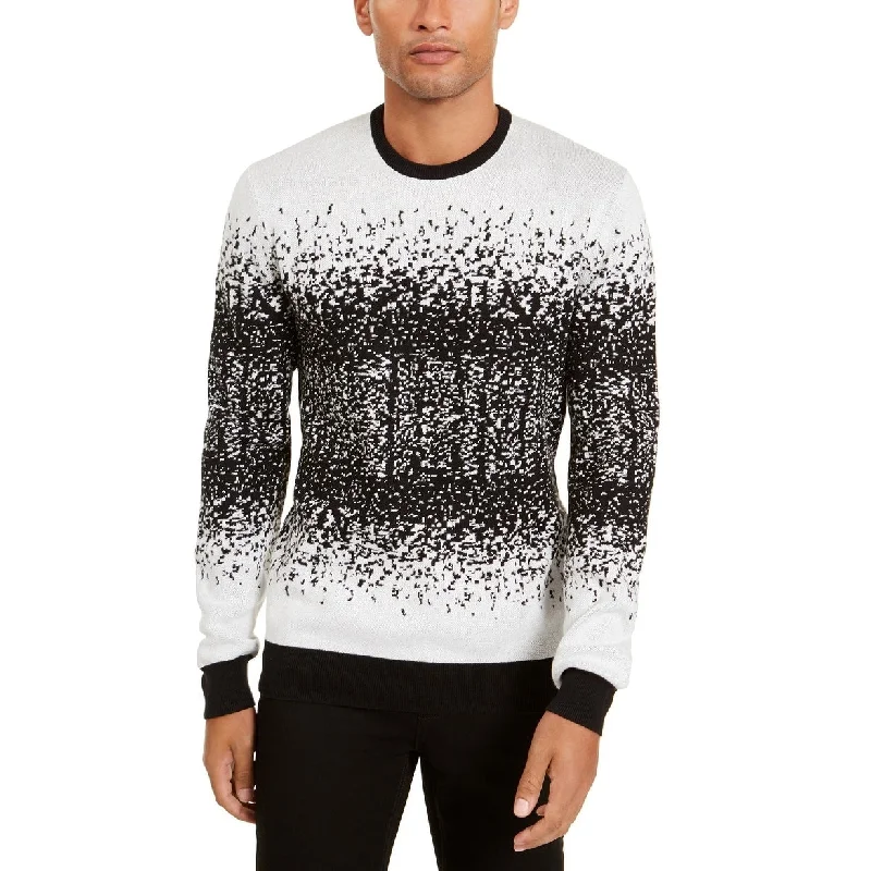 Innovative Design Alfani Men's Ombre Rib Crewneck Sweater White Size 2 Extra Large