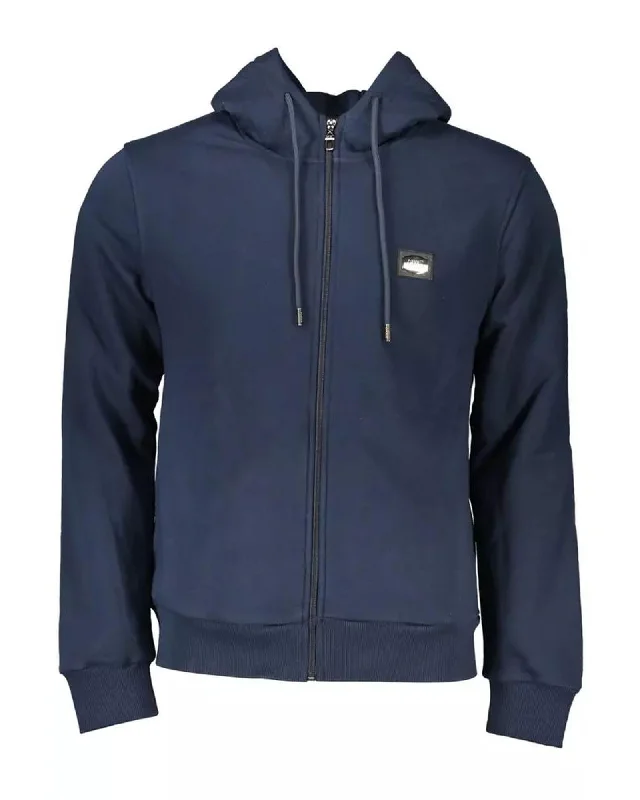 Cavalli Class  Men's Zip-Up Hoodie Navy