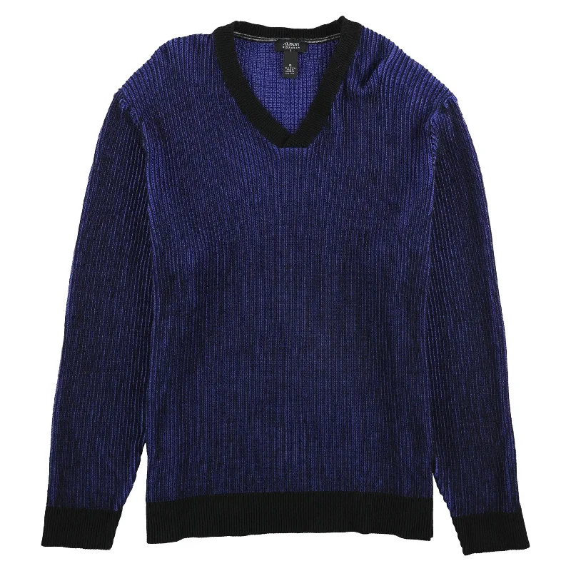 Alfani Mens Multi-Stitch Knit Pullover Sweater