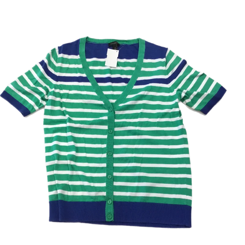 All-Day Comfort Top Short Sleeve By Talbots In Striped Pattern, Size: S