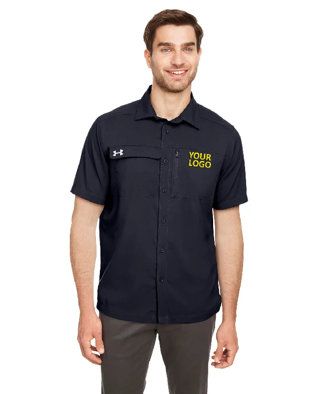 Classic Retro Under Armour Men's Motivate Customized Shirts, Black