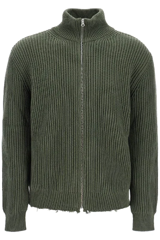 Stylish Fit Mm6 Maison Margiela Men's Cotton Cardigan With Zipper
