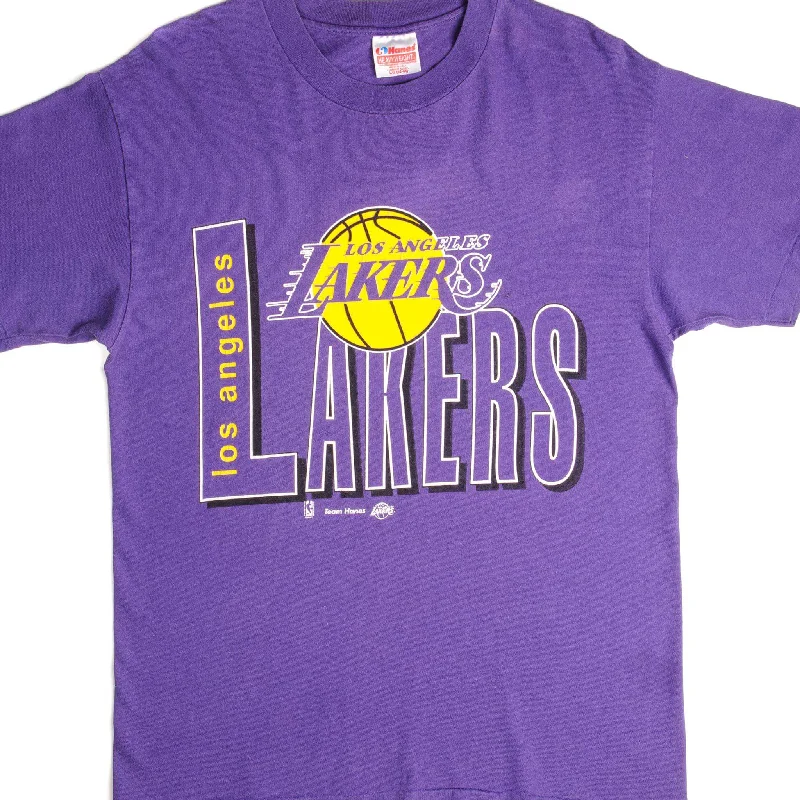 VINTAGE NBA LOS ANGELES LAKERS TEE SHIRT SIZE MEDIUM MADE IN USA