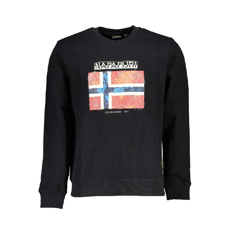 Napapijri Black Cotton Men Men's Sweater