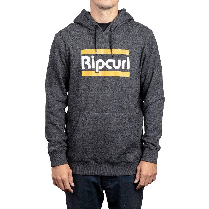 Comfortable Wear Rip Curl Men's Retrospective Logo Hoodie Black Size Large