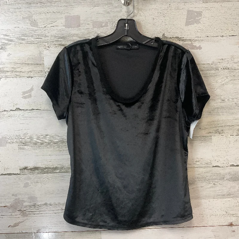 Relaxed Wear Top Short Sleeve By White House Black Market In Black, Size: M