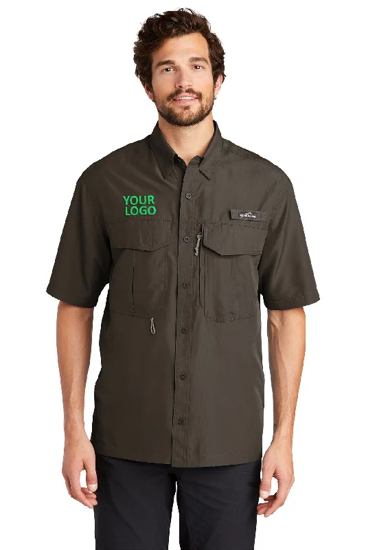 Modern Chic Eddie Bauer Short Sleeve Performance Branded Fishing Shirts, Boulder