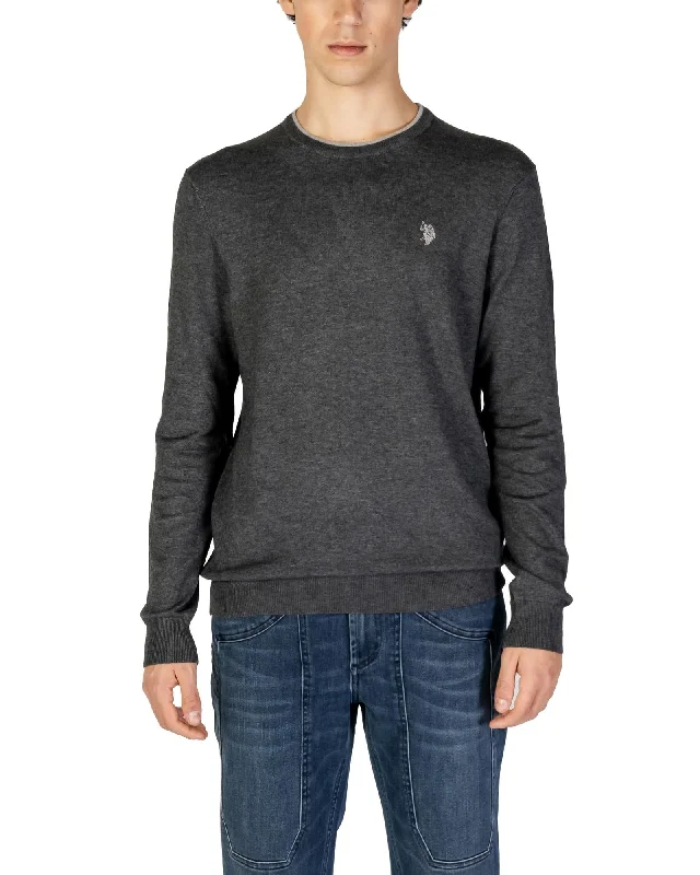French Style U.s. Polo Assn. Round Neck Long Sleeve Knitwear