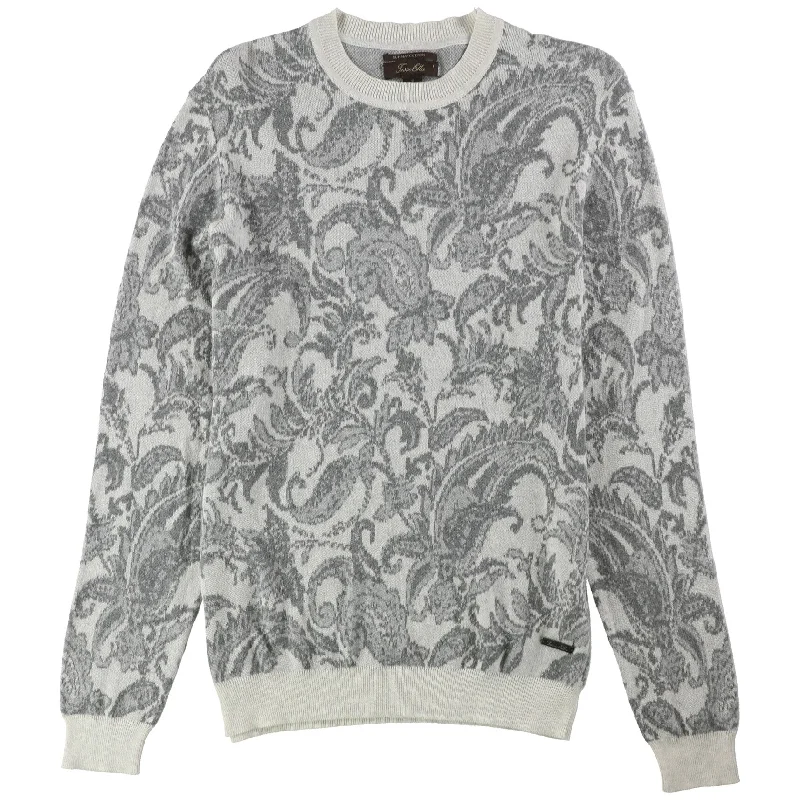 Tasso Elba Mens Paisley Pullover Sweater