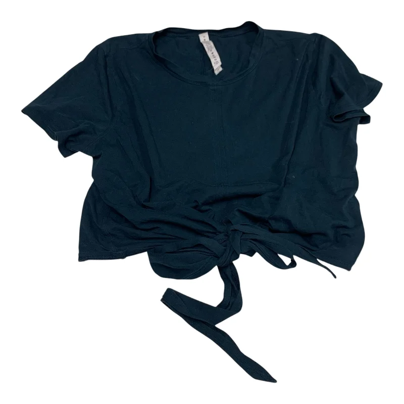 Cozy Fit Athletic Top Short Sleeve By Lululemon In Blue, Size: 10