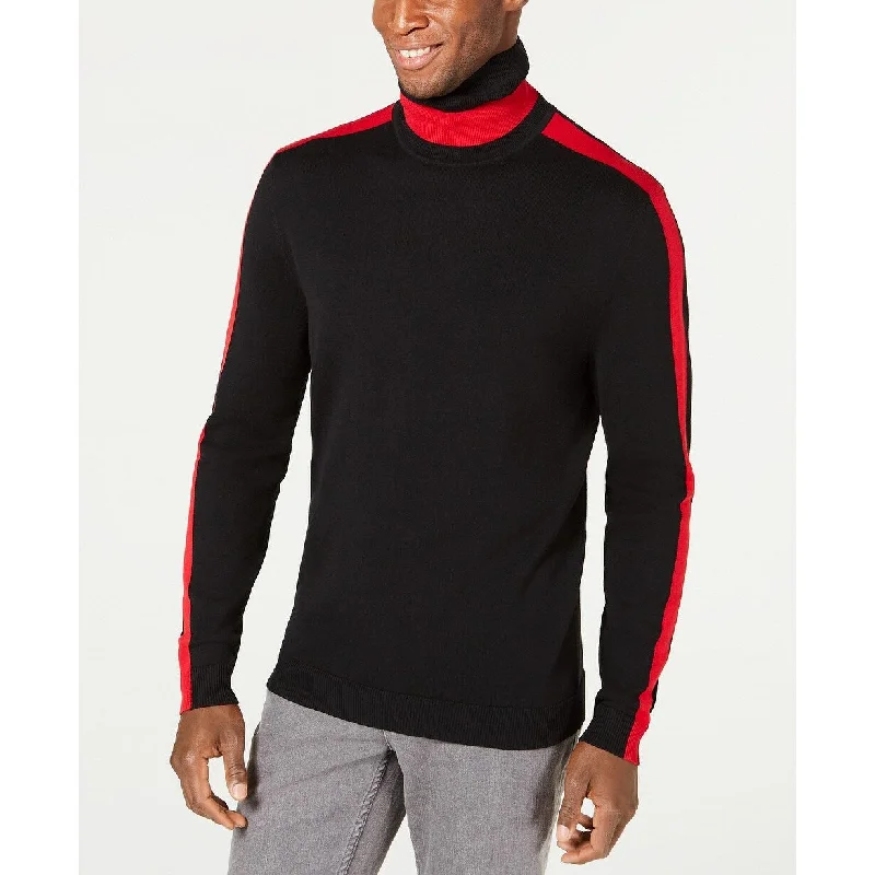 Design Perception Alfani Men's Colorblocked Turtleneck Black Size Extra Large - X-Large Design Perception Alfani Men's Colorblocked Turtleneck Black Size Extra Large - X-Large