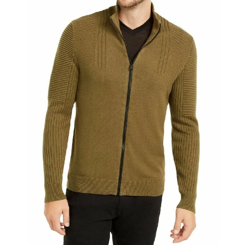 British Fashion INC International Concepts Men's Samuel Zip-Front Cardigan Green Size Medium British Fashion INC International Concepts Men's Samuel Zip-Front Cardigan Green Size Medium