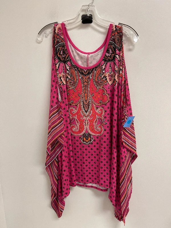 Design Trend Top Short Sleeve By Lane Bryant In Pink, Size: 2x