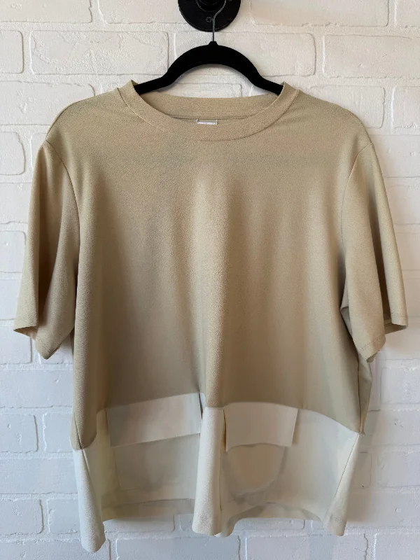 Cozy Dress Top Short Sleeve By WYNNE LAYERS In Yellow, Size: L
