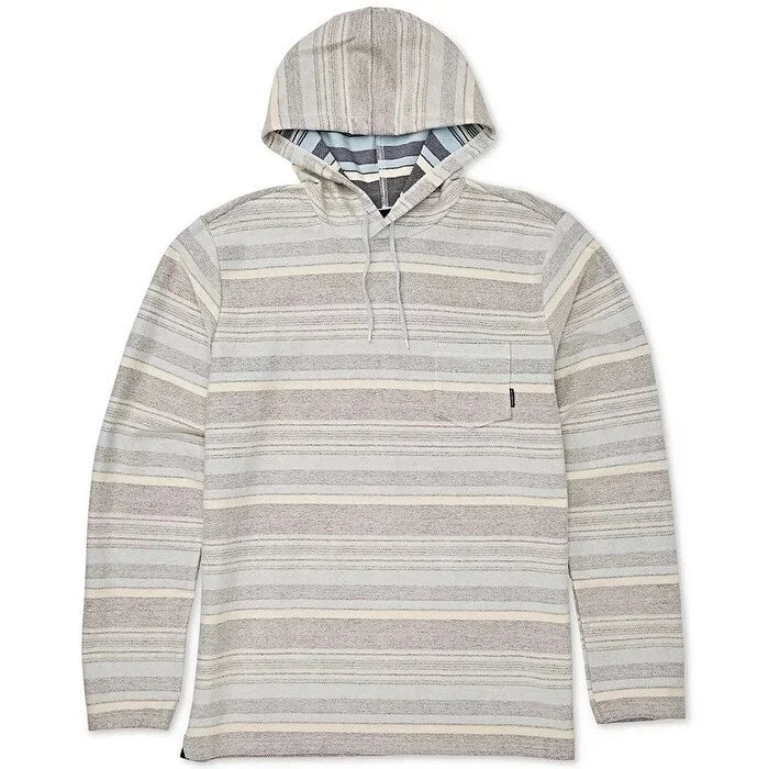 Fashion Classic Billabong Men's Knit Stripe Hoodie Blue Size Medium