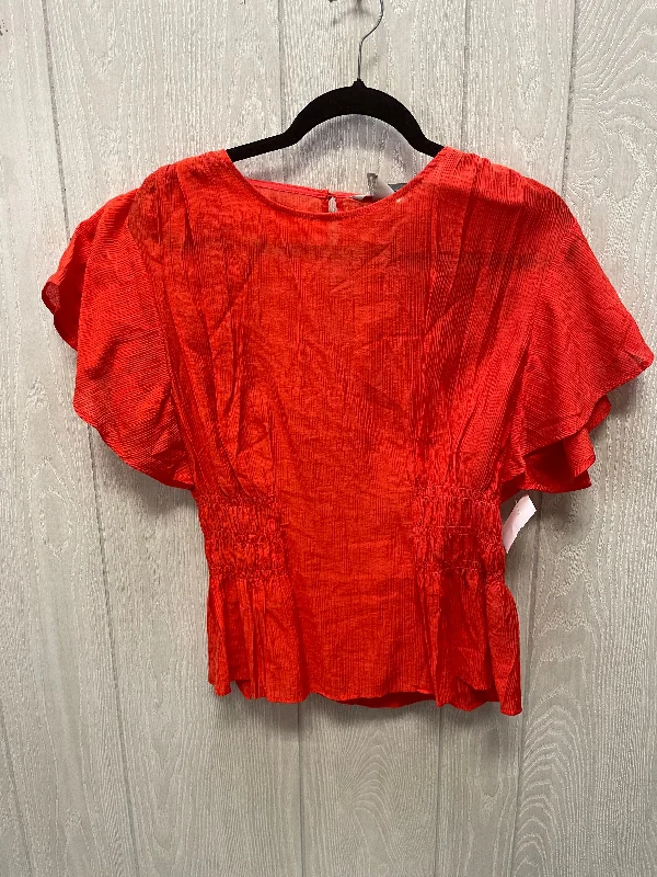Fresh Wear Top Short Sleeve By H&m In Red, Size: M