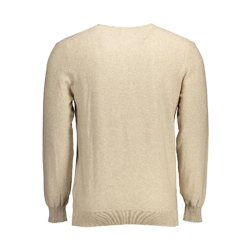 Gant Beige Cotton Men Men's Sweater