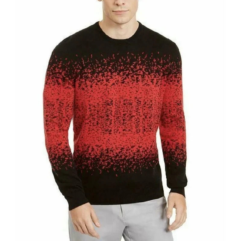 Soft Looks Alfani Men's Ombre Rib Crewneck Sweater Red Size XX-Large