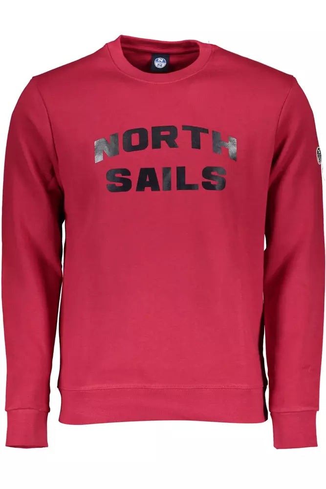 North Sails Red Cotton Men Men's Sweater