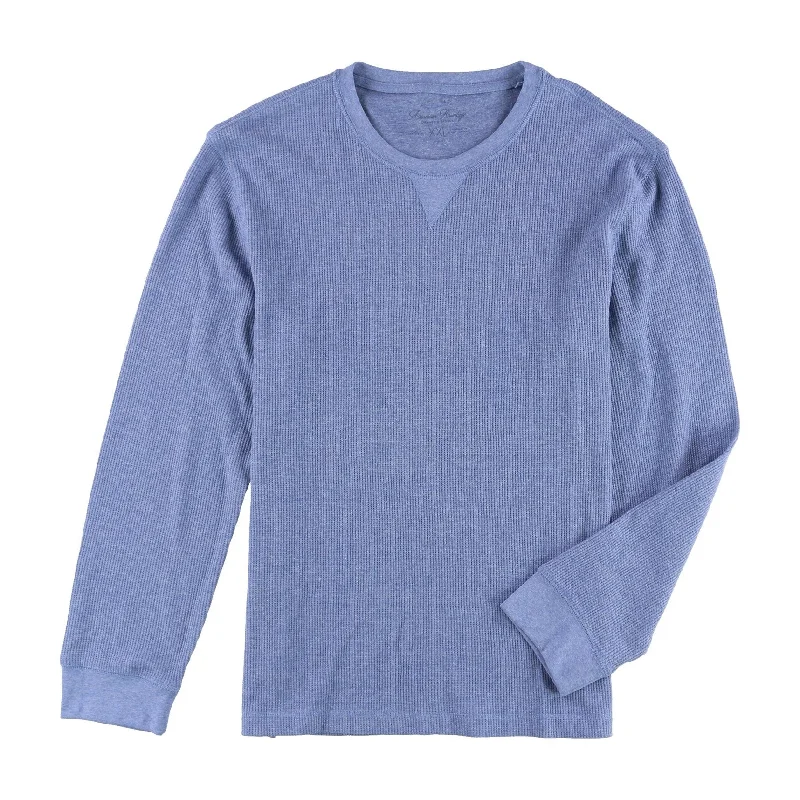 Breezy Comfort American Heritage Men's Textured Henley T- Shirt Blue Size 2 Extra Large - XXL Breezy Comfort American Heritage Men's Textured Henley T- Shirt Blue Size 2 Extra Large - XXL