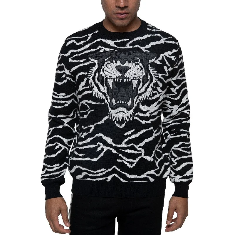 Romantic And Fresh Sean John Men's Tiger Sweater Black Size XXX Large - XXX-Large