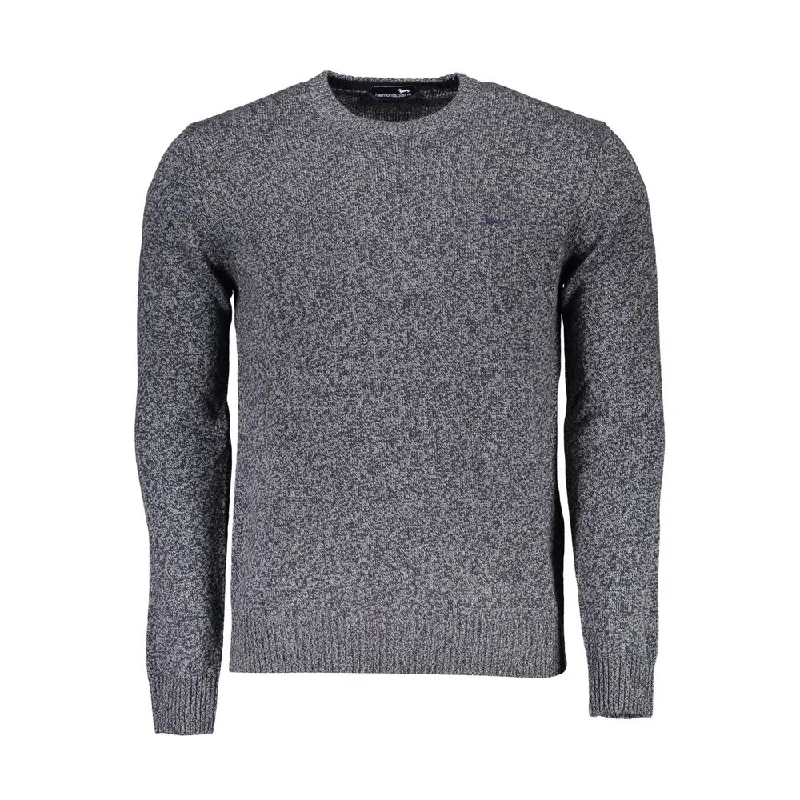 Harmont & Blaine Blue Wool Men Men's Sweater