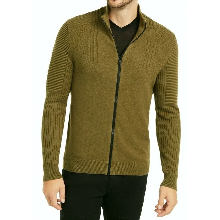 Minimal Style INC International Concepts Men's Samuel Zip-Front Cardigan Green Size XXX-Large Minimal Style INC International Concepts Men's Samuel Zip-Front Cardigan Green Size XXX-Large