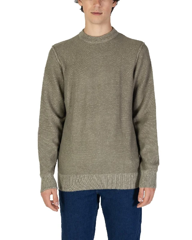 Ethnic Style Gas Round Neck Long Sleeve Knitwear