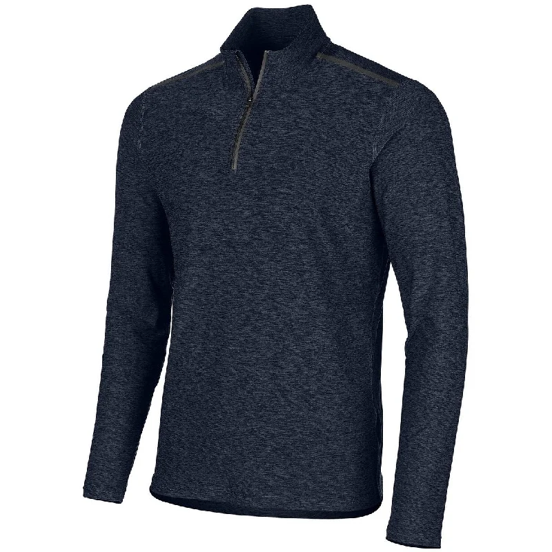 Simple Chic Ideology Men's Core Bonded Quarter-Zip Pullover Blue Size Small