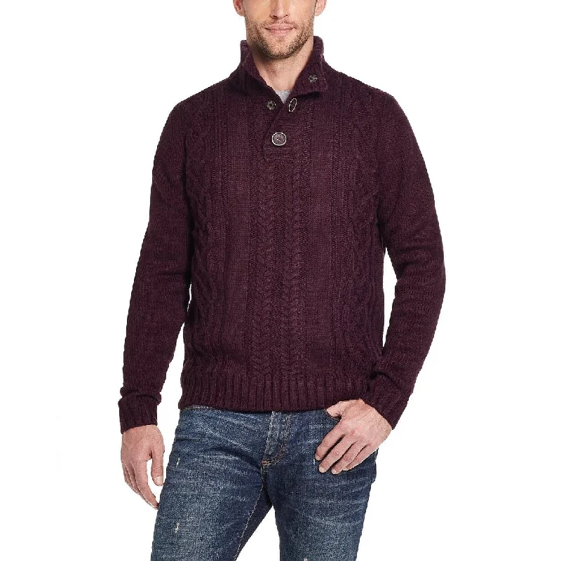 Simple Matching Weatherproof Vintage Men's Turtleneck Sweater Dark Red Size XL - X-Large Simple Matching Weatherproof Vintage Men's Turtleneck Sweater Dark Red Size XL - X-Large
