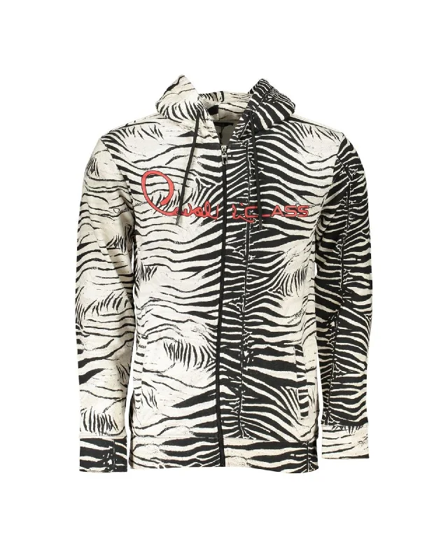 Cavalli Class  Mens Zebra Print Hoodie