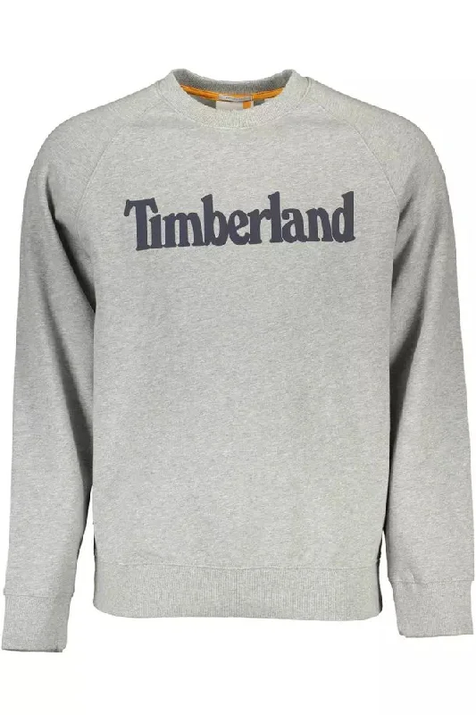 Timberland Gray Cotton Men Men's Sweater