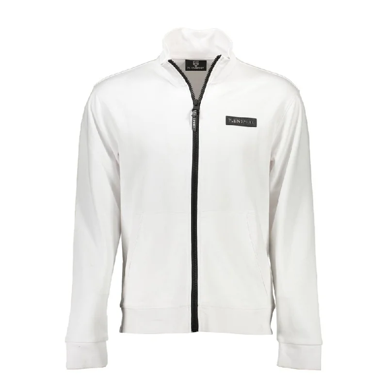 Plein Sport White Cotton Men Men's Sweater