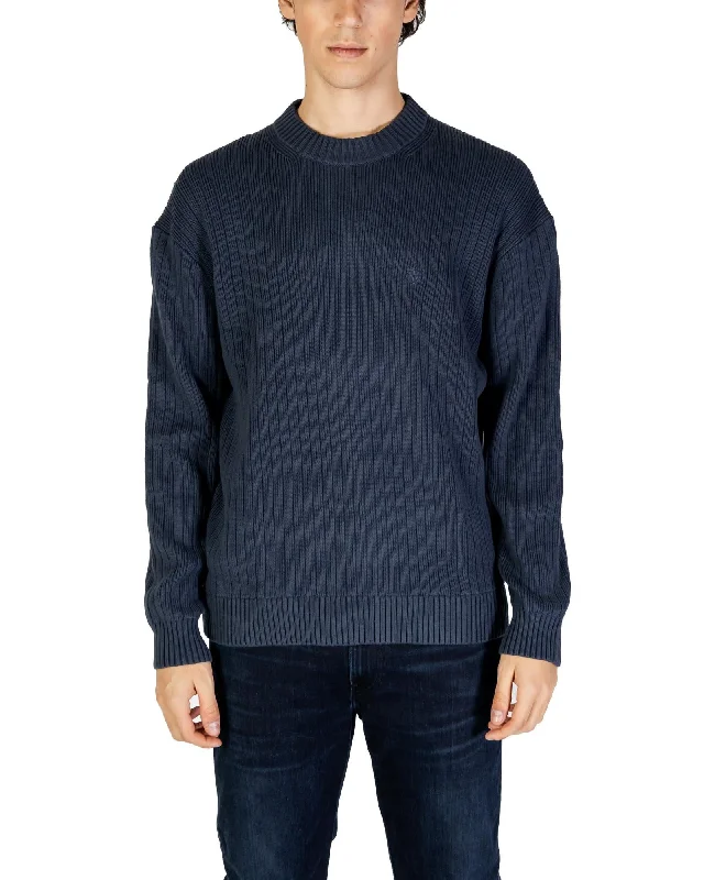 Personalized Series Calvin Klein Jeans Round Neck Long Sleeve Cotton Knitwear