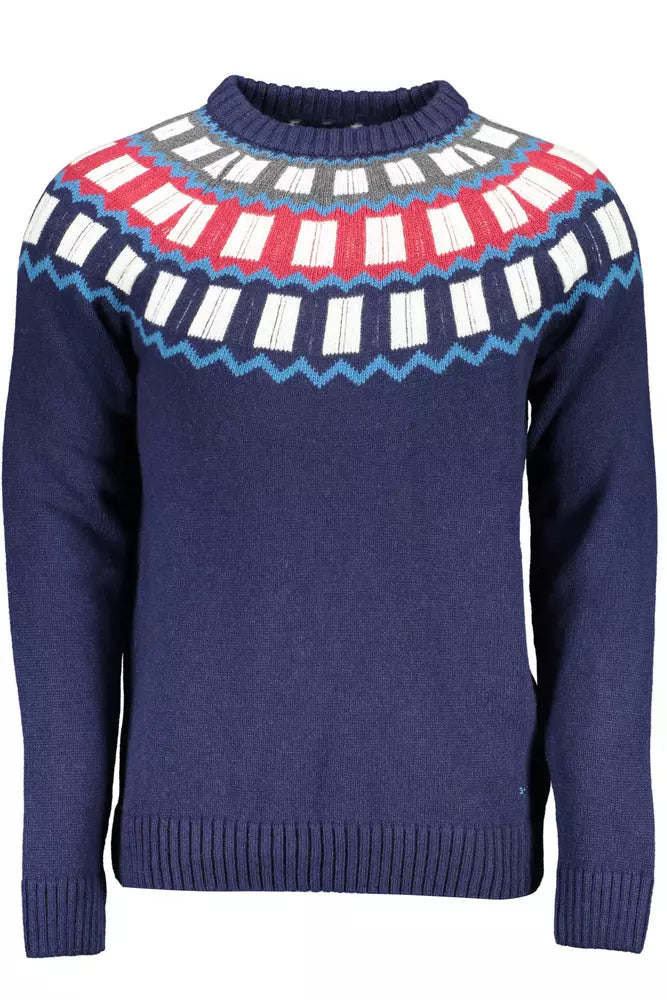 Gant Blue Wool Men Men's Sweater