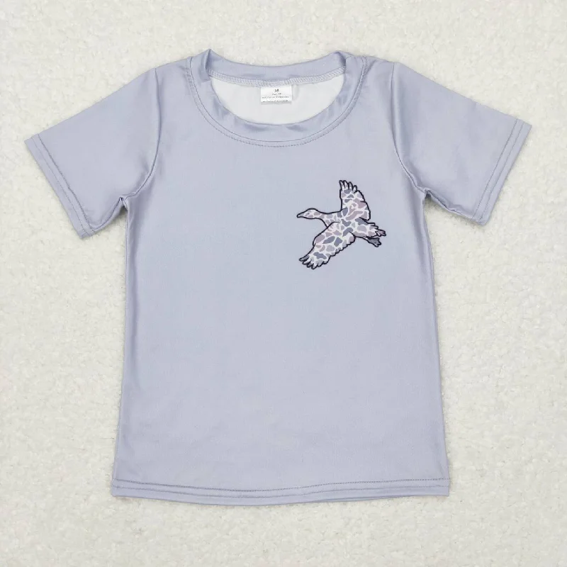 BT0462  blue bird Boys Short Sleeve Top T-shirts