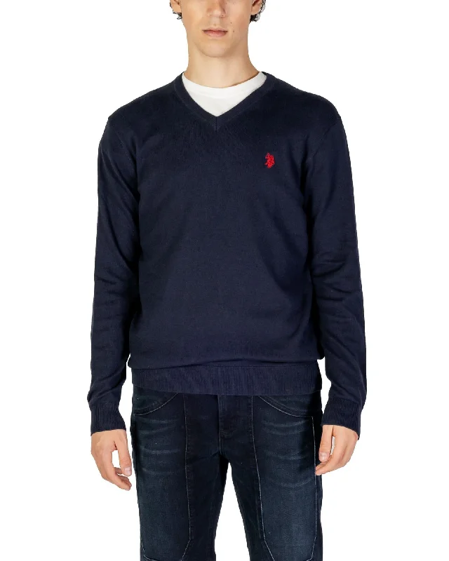 Practical Style U.s. Polo Assn. V-Neck Cashmere-Cotton Knit Sweater